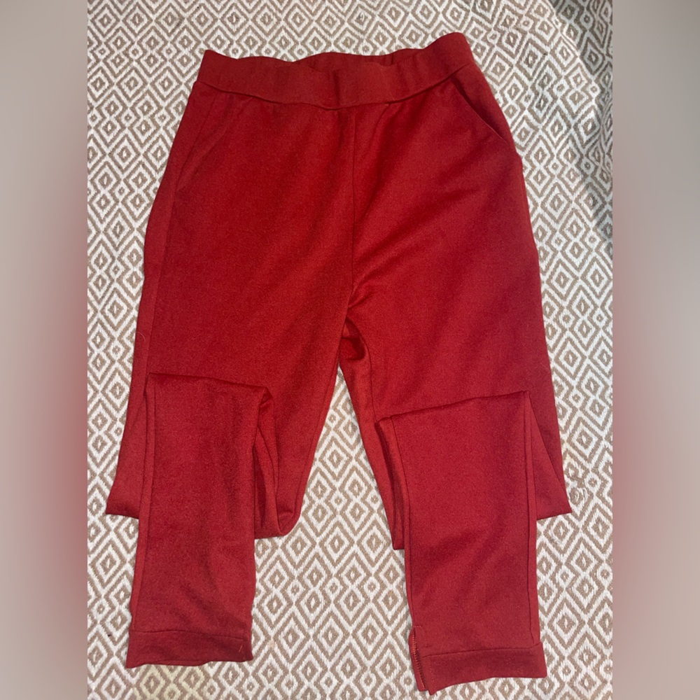 Burnt Orange Dress Pants with Pockets